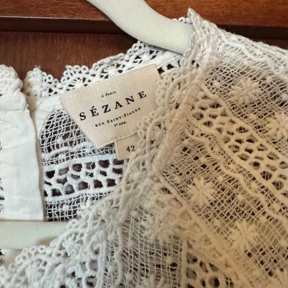 Sézane Madeleine Blouse in Ecru - Picture 6 of 9